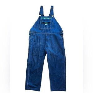 Liberty Workwear Denim Bib Overalls Carpenter Pockets Blue 46 x 29